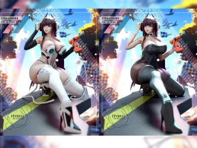 Strasbourg from Azur Lane Collector Package 3D print model