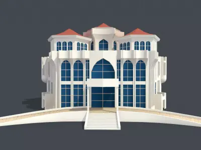 Haunted Al Qasimi Palace 3D Low-poly 3D model