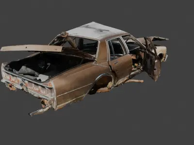 Rusty Car 1 3D model
