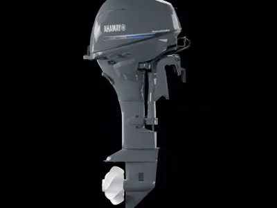 Yahama Out boat motor New F25  3D model