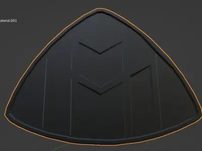 Maybach 3D Logo Low-poly 3D model
