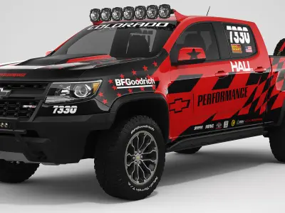 Chevrolet Colorado ZR2 2018 Racing 3D model