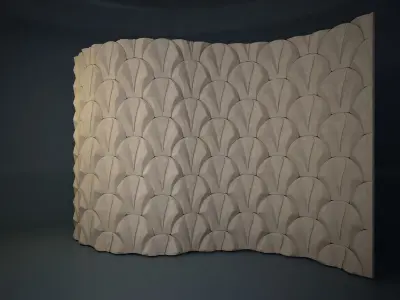 06 VIGELAND WALL PATTERN Low-poly 3D model