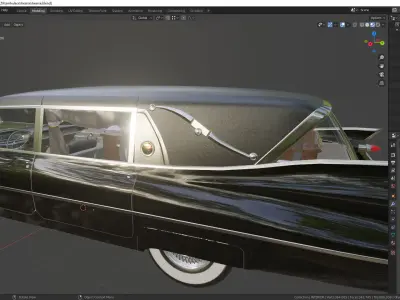 Cadillac Hearse Space Wagon 1959 3D model