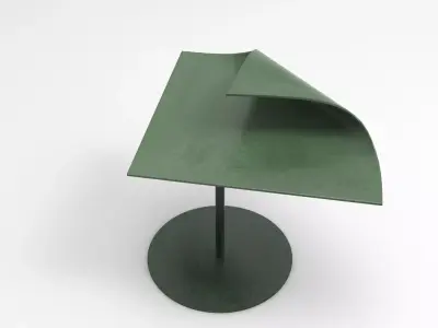 Leaffy Side Table Low-poly 3D model