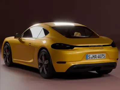 Porsche 718 Cayman 2016 3D model