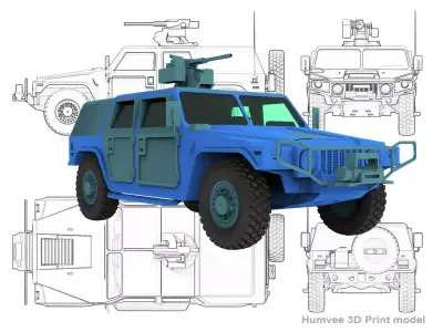Humvee  3D print model