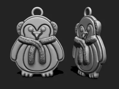 Christmas Penguin for 3D Print - Navidad - Christmas Decor 3D print model