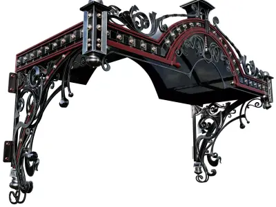 forging awning 3D model