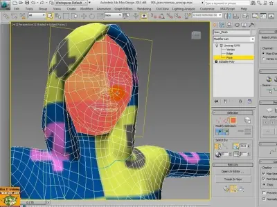 3dsmax 2013 Unwrap Mapping v 8 1 Italiano MP4 3D model