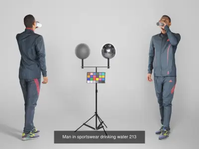 People sport 10 3D Model Pack