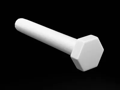 Hardware Lag Screw Low-poly 3D model