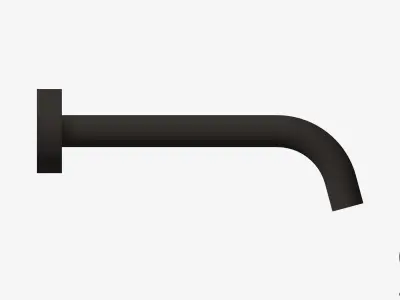 Wall Spout - Luxury - Sleek Low-poly 3D model