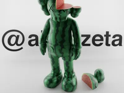 Kaws Watermelon for Print 3D print model
