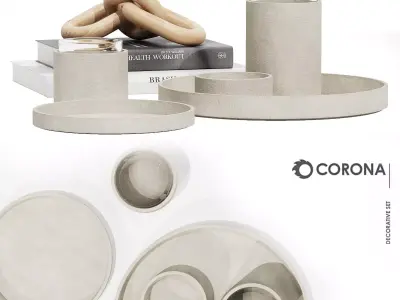 Decorative set 6 3D model buy