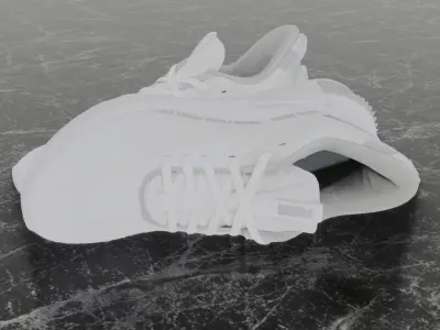 Puma 3D Shoes - White Low-poly 3D model