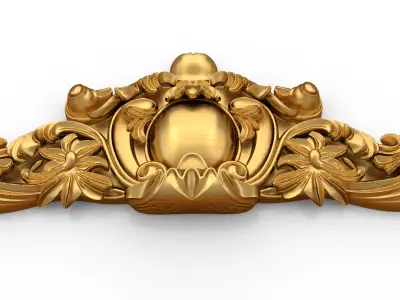 carved classic decorative ornament cnc 3d printing stl 10 3D model