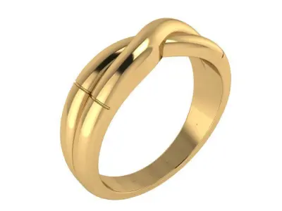 Twisted Band Ring 3200 Free 3D print model