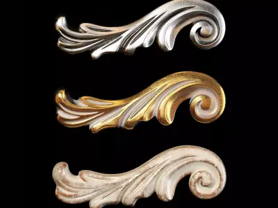 Classic carved 080 3D model