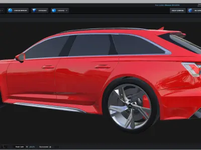 E3D - Audi RS6 Avant 2020  3D model