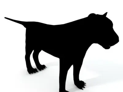 Black Panther Low-poly 3D model