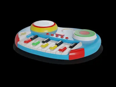 Cars and action games Musical Instrument Set 3D model buy