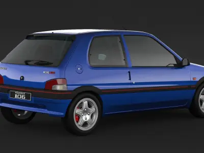 Peugeot 106 XSI 3D model