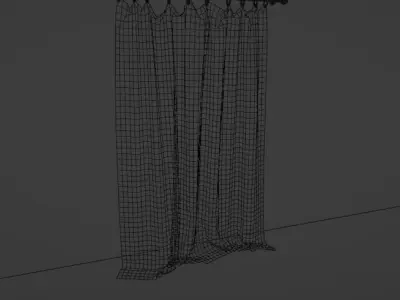 Lace Curtain 3D model