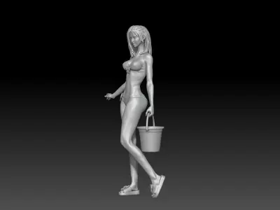 car wash girl 2025 4 3D print model