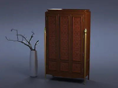 cabinet cabinet wardrobe sofa bed table bookshelve 3D model