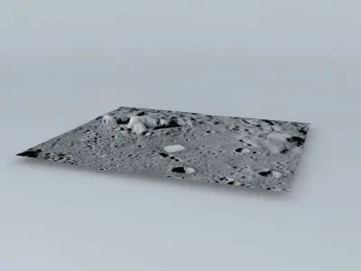Moon Terrain Final Version Free 3D model