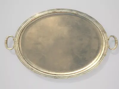 Bronze Platter - PBR Low-poly 3D model