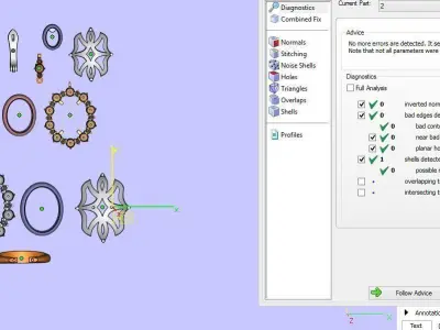 Ring and Earrings 125 3D print model