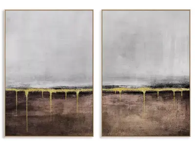 Abstract Painting Frame set 3D model 36