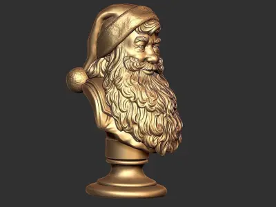SANTA BUST HEAD  3D print model