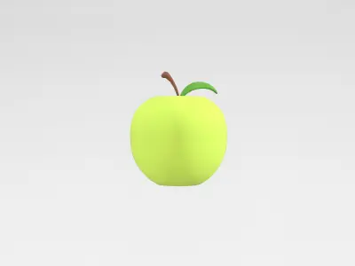 Apple v1 006 Low-poly 3D model