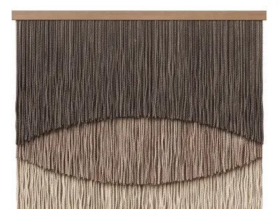 3D Wall Art 006 Macrame 01 3D model