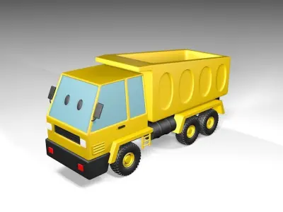 Cartoon Load Truck 3D Model 3D model