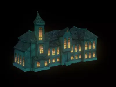 Halloween Mansion 3D print model