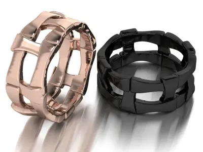 wicker ring 3D print model