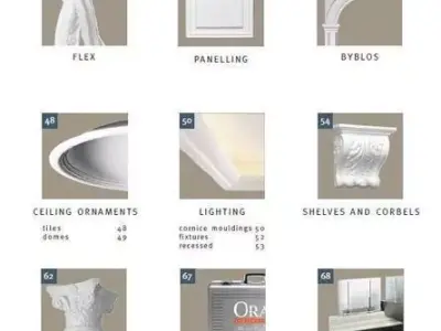 collection of decoration  Low-poly 3D model