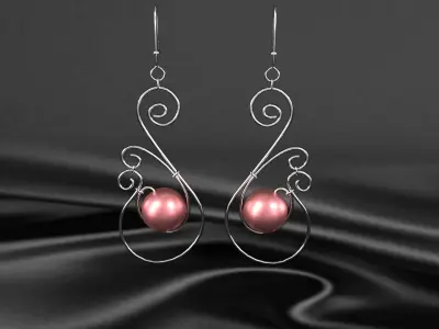 earrings 0004 3D model