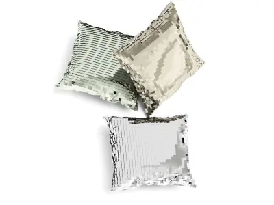 H and M Pillow Set  8 3D model