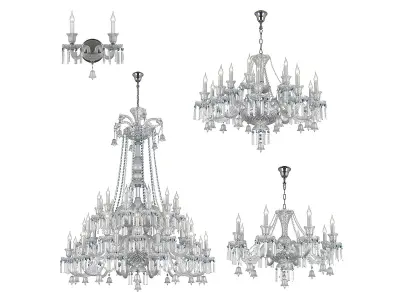 716 Campana Osgona Collection of Crystal Lamps 3D Model Pack