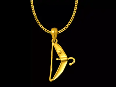 Hanger pendant charms - one inch pendant 3D print model