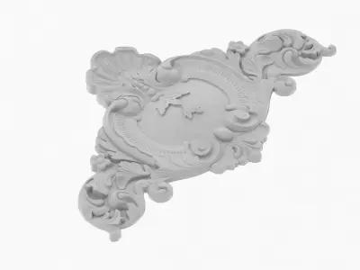 Cartouche Ornament 012 3D model
