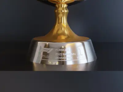 F1 Trophy - Bahrain GP Trophy Low-poly 3D model