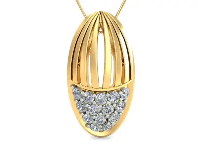 Solitaire Pendant 3dm stl FBX OBJ Render Detail 3D print model get