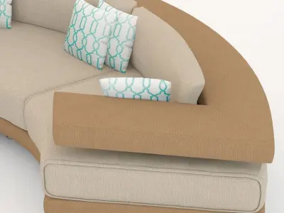 Il Loft Rodi Semicircolare sofa 3D model
