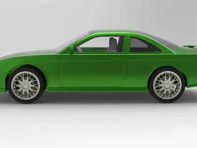 Nissan Silvia S14 scale 1 to 10 3D print model